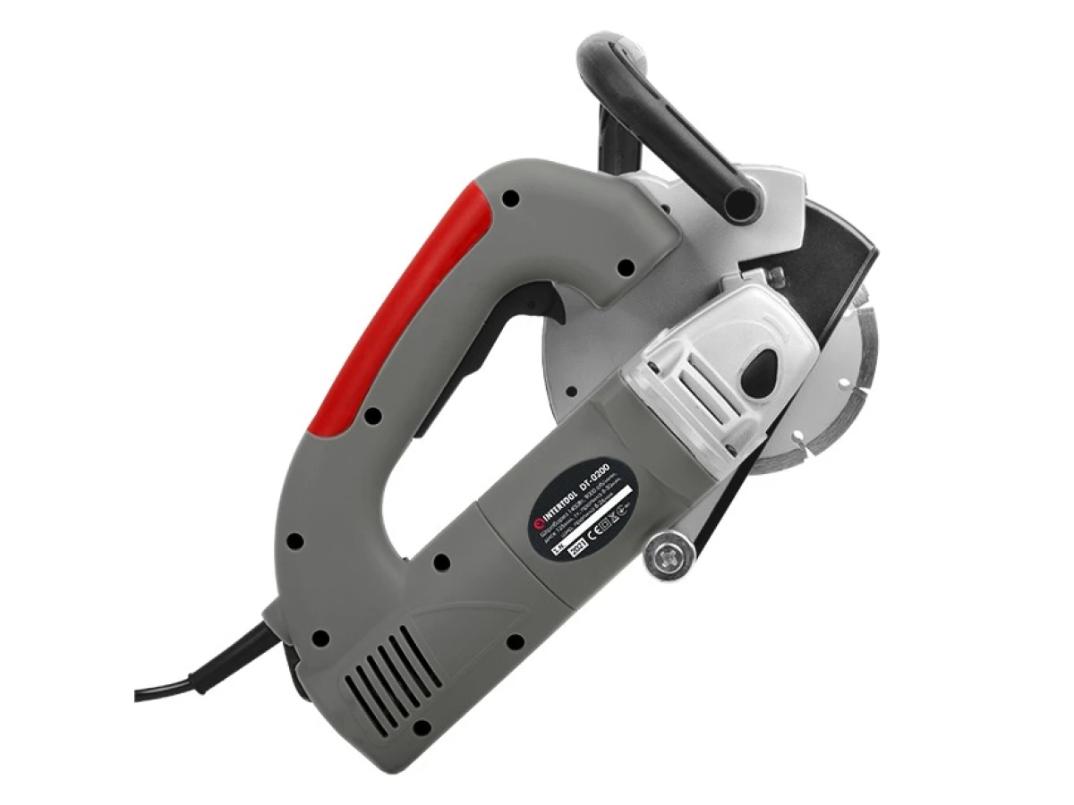 Штроборіз 1400 Вт, 9000 об/хв., диск 125 мм, гл. пропилу 8-30 мм, шир. пропилу 8-26 мм INTERTOOL DT-0200 