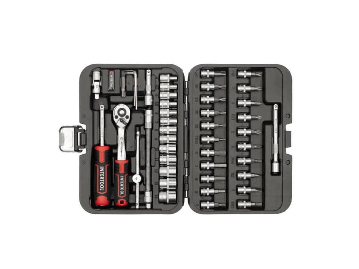 Набір інструментів 1/4 ", 46 од., Cr-V STORM INTERTOOL ET-8046 