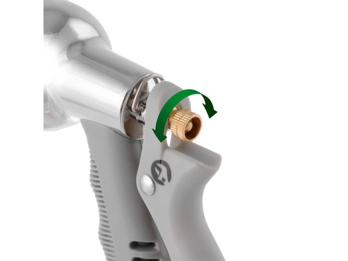 Пистолет-распылитель для полива хромированный, 8 функций INTERTOOL GE-0004 