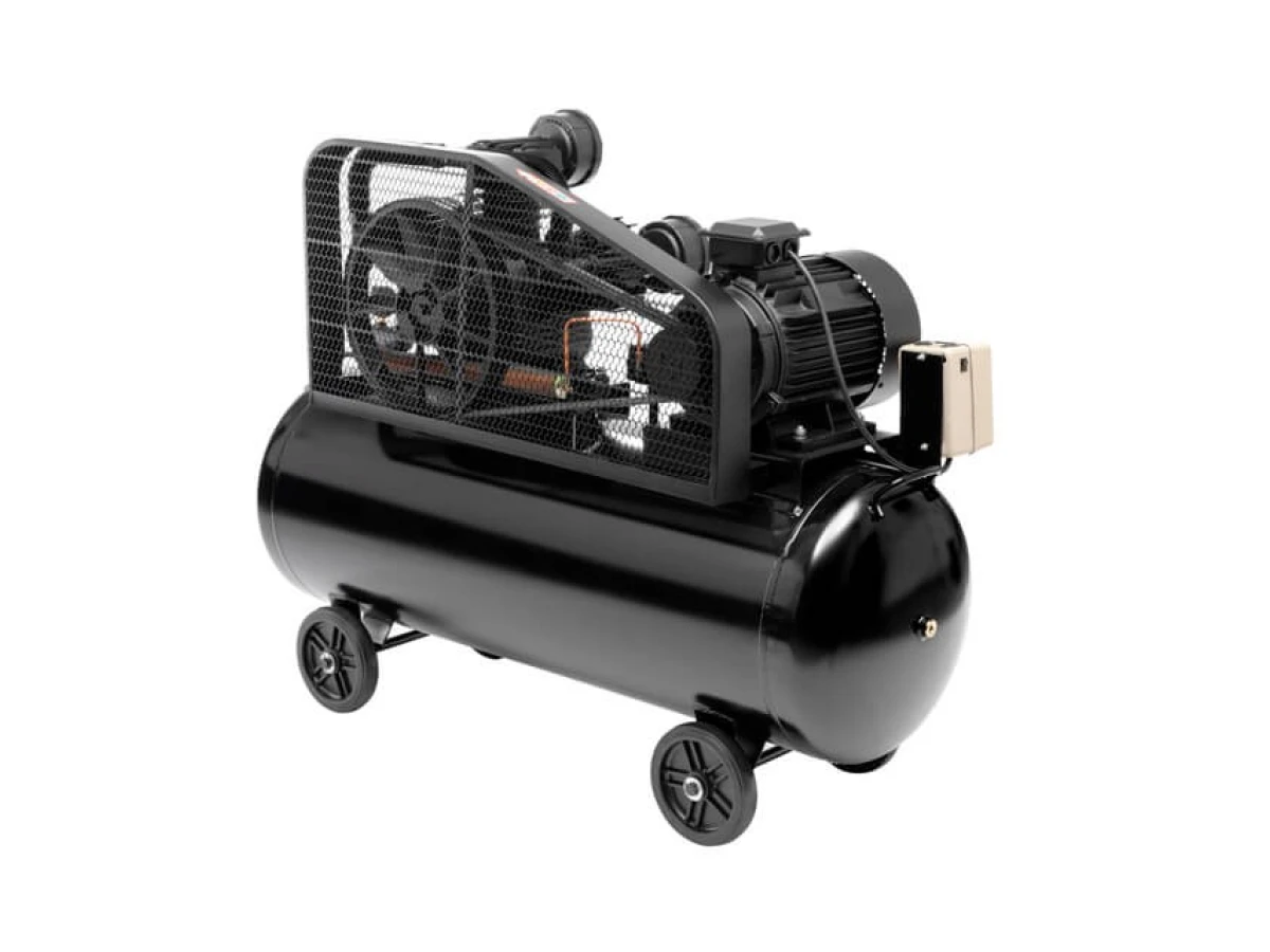 Компресор 200 л, 7,5 кВт, 380 В, 10 aтм, 1050 л/хв., 3 циліндри INTERTOOL PT-0040 