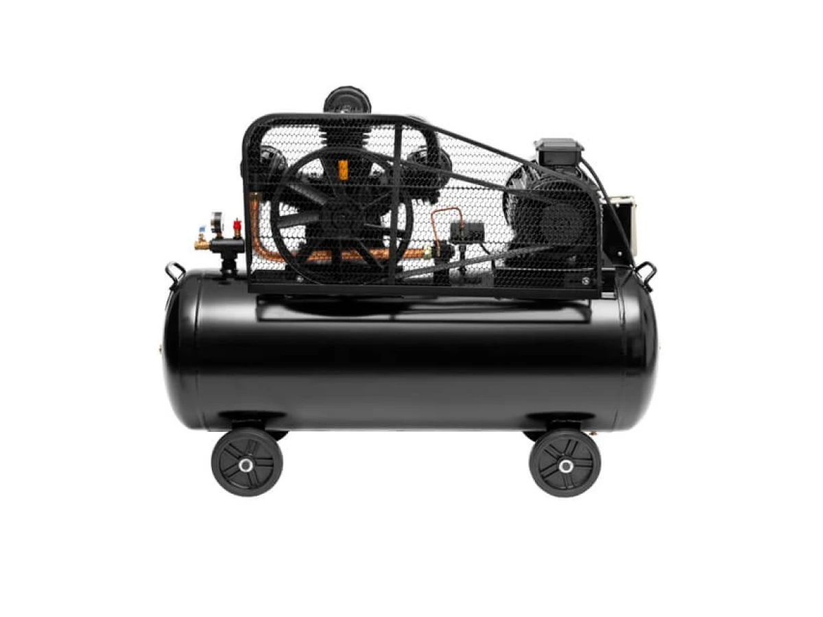 Компресор 200 л, 7,5 кВт, 380 В, 10 aтм, 1050 л/хв., 3 циліндри INTERTOOL PT-0040 