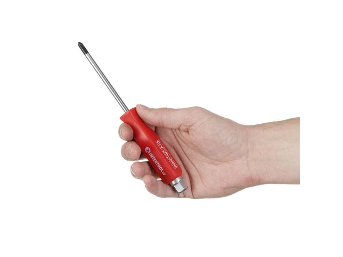 Викрутка ударна PH2*100 мм, CrV INTERTOOL HT-0487 