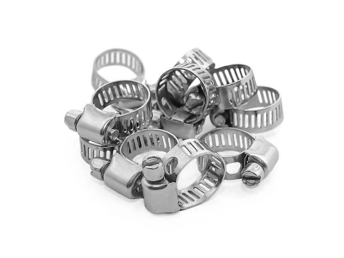 Хомут сталевий оцинкований 8 мм, D - 6-16 мм INTERTOOL TC-0006 