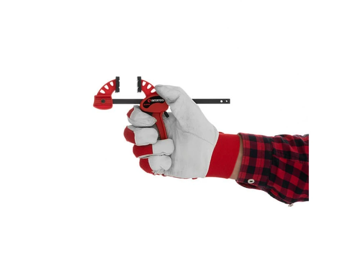 Струбцина автомат 100*30мм, усилие зажима до 10 кг INTERTOOL HT-6110 