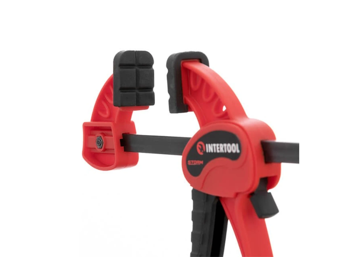 Струбцина автомат 100*30мм, усилие зажима до 10 кг INTERTOOL HT-6110 