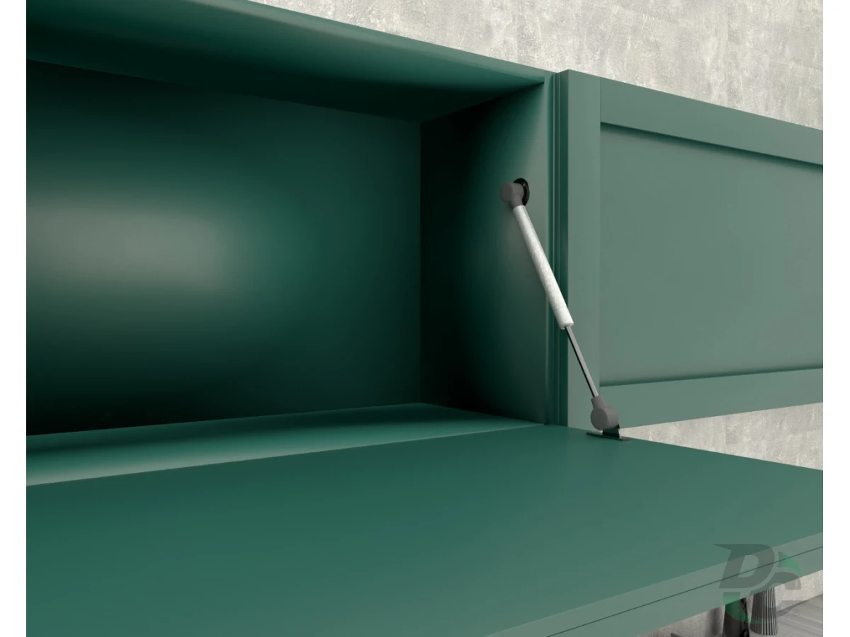 Амортизатор газовый для ДСП 80N открывание вниз 2 крепления 