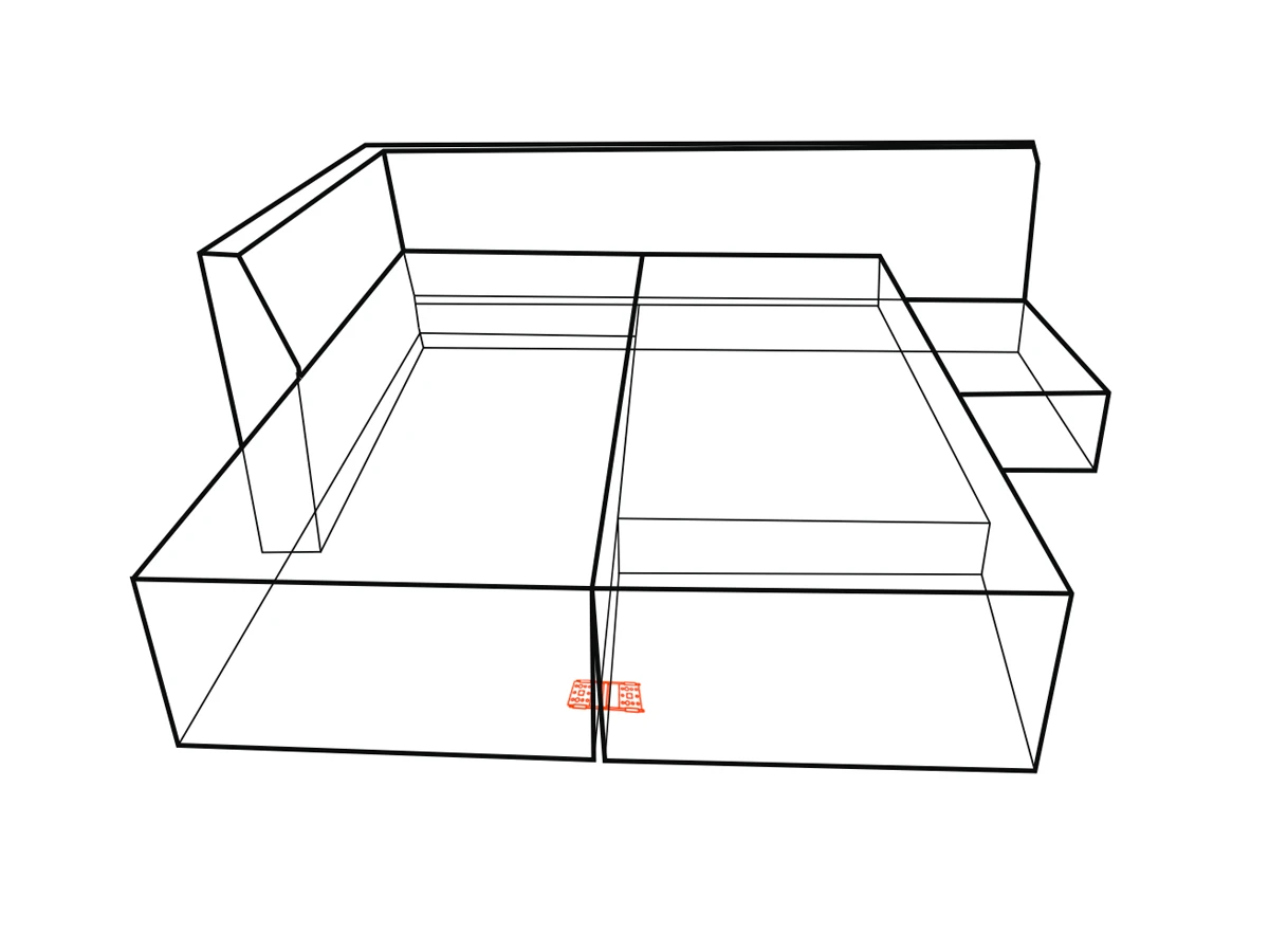 Зачіп меблевий CZ 150-1 (модульний) 