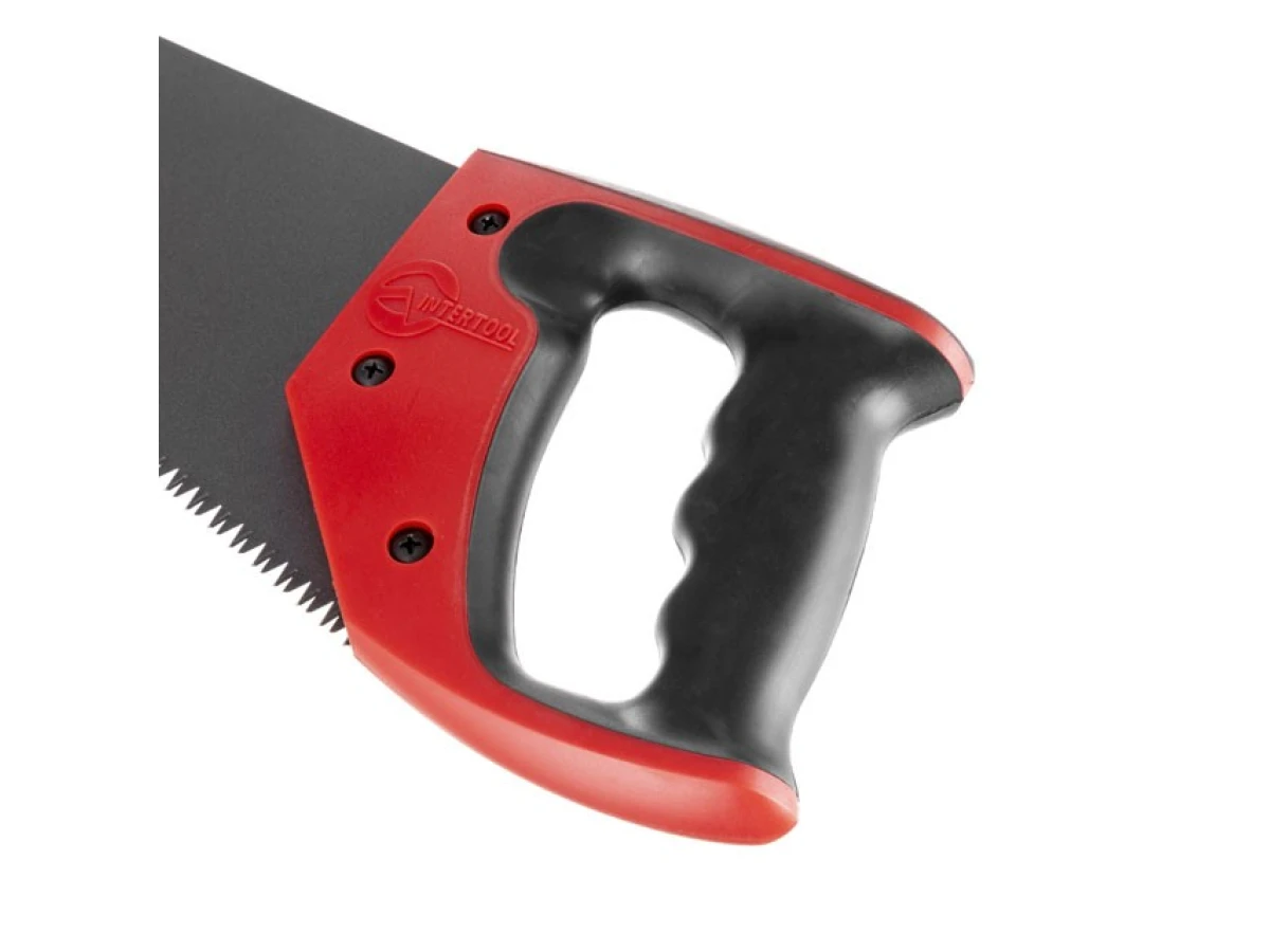 Ножівка по деревині з тефлоновим покриттям 500 мм, з гартованим зубом, потрійне заточування INTERTOOL HT-3109 