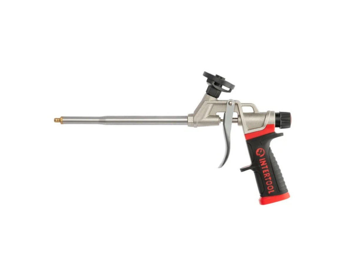 Пистолет для пены с тефлоновым покрытием держателя баллона + 4 насадки профессиональный INTERTOOL PT-0609 