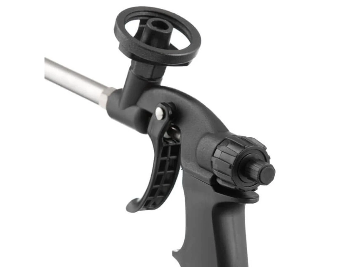 Пістолет для піни ручний, механічний, з тефлоновим покриттям трубки та тримача балону, зі змінними насадками INTERTOOL PT-0605 