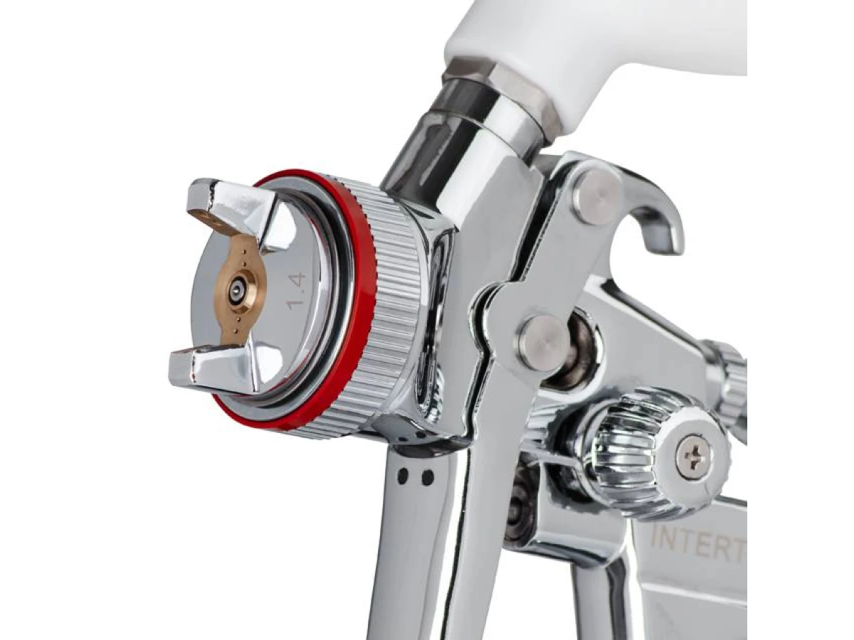 Фарбопульт пневматичний HVLP II професійний, форсунка 1.4 мм, верхній пластиковий бачок 600 мл, 2 бар INTERTOOL PT-0100 