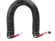 Шланг BLACK M-Flex 8*12 мм, 15 м спіральний поліуретановий з поворотним шарніром, латунними швидкороз'ємними з'єднаннями STORM INTERTOOL PT-1797 