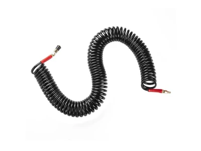 Шланг BLACK M-Flex 8*12 мм, 20 м спіральний поліуретановий з поворотним шарніром, латунними швидкороз'ємними з'єднаннями STORM INTERTOOL PT-1798