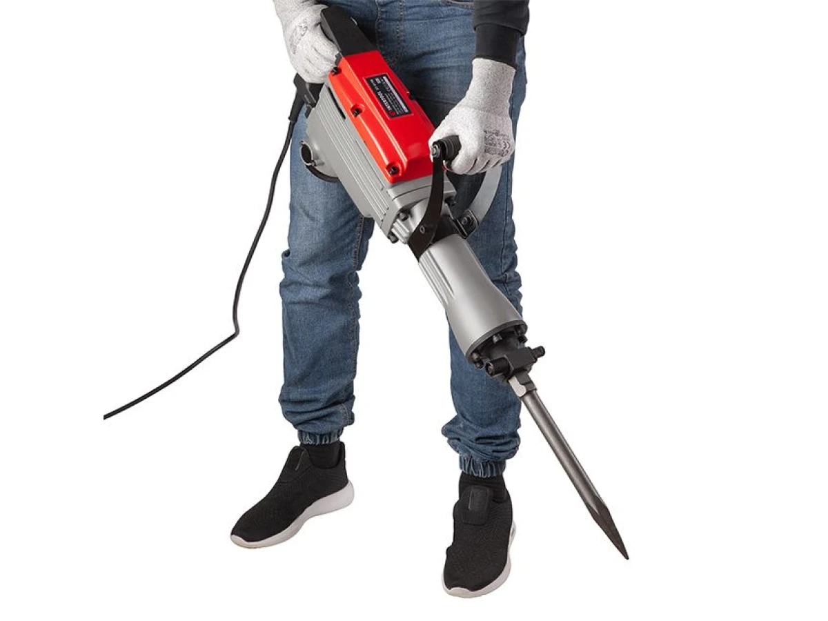 Молоток отбойный SDS Hex 1050 Вт, 1400 удар/мин, 42 Дж, металлический кейс INTERTOOL DT-0198 