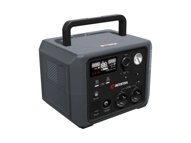 Станция зарядная портативная 0.6 кВт, 537.6 Втч, LiFeP04 INTERTOOL WT-7001 