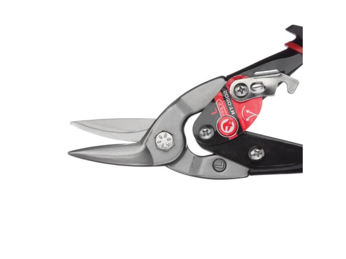 Ножиці по металу 250 мм ліві, CrMo INTERTOOL NT-0502 