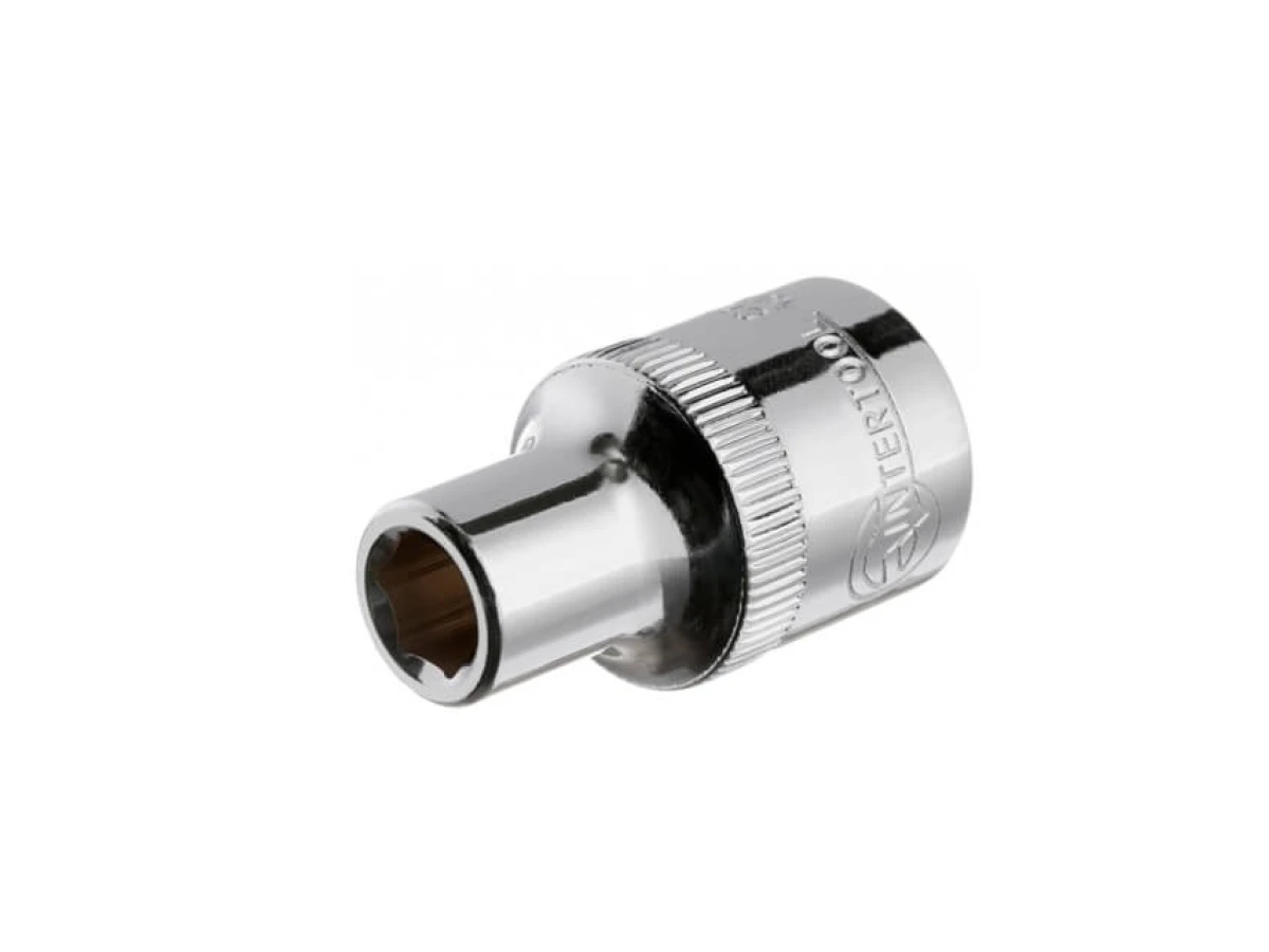Головка шестигранна 1/2" 8*38 мм CrV INTERTOOL ET-0008 
