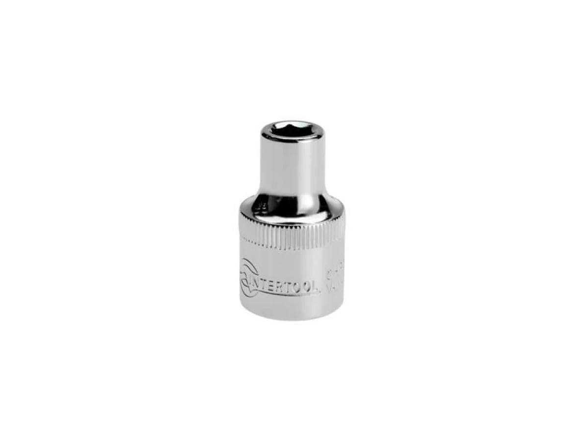 Головка шестигранна 1/2" 8*38 мм CrV INTERTOOL ET-0008 