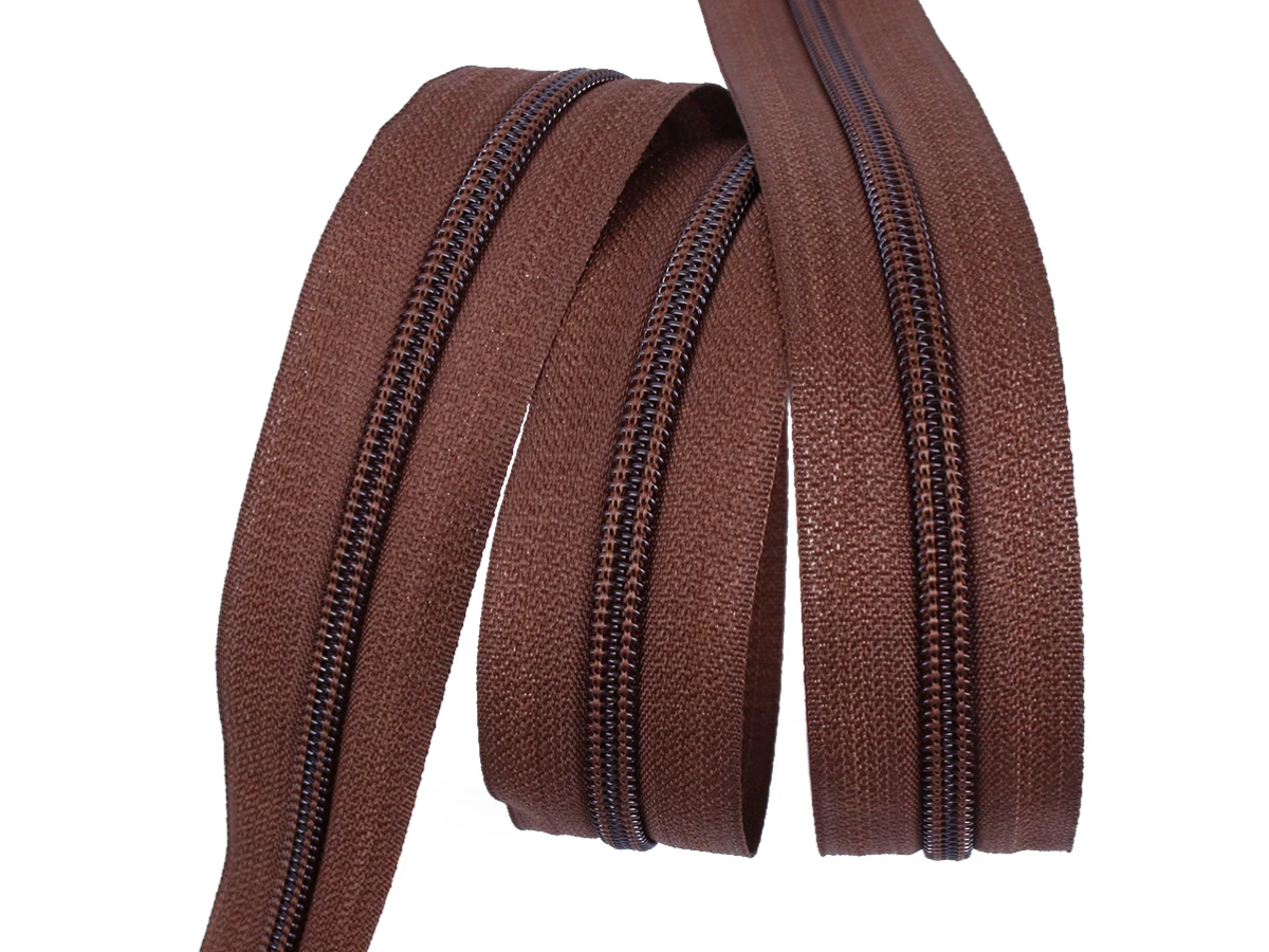 Блискавка рулонна №5 коричневий 