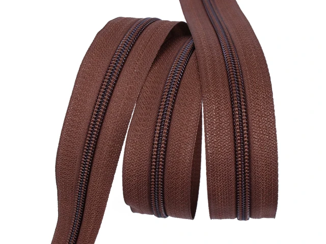 Блискавка рулонна №5 коричневий 