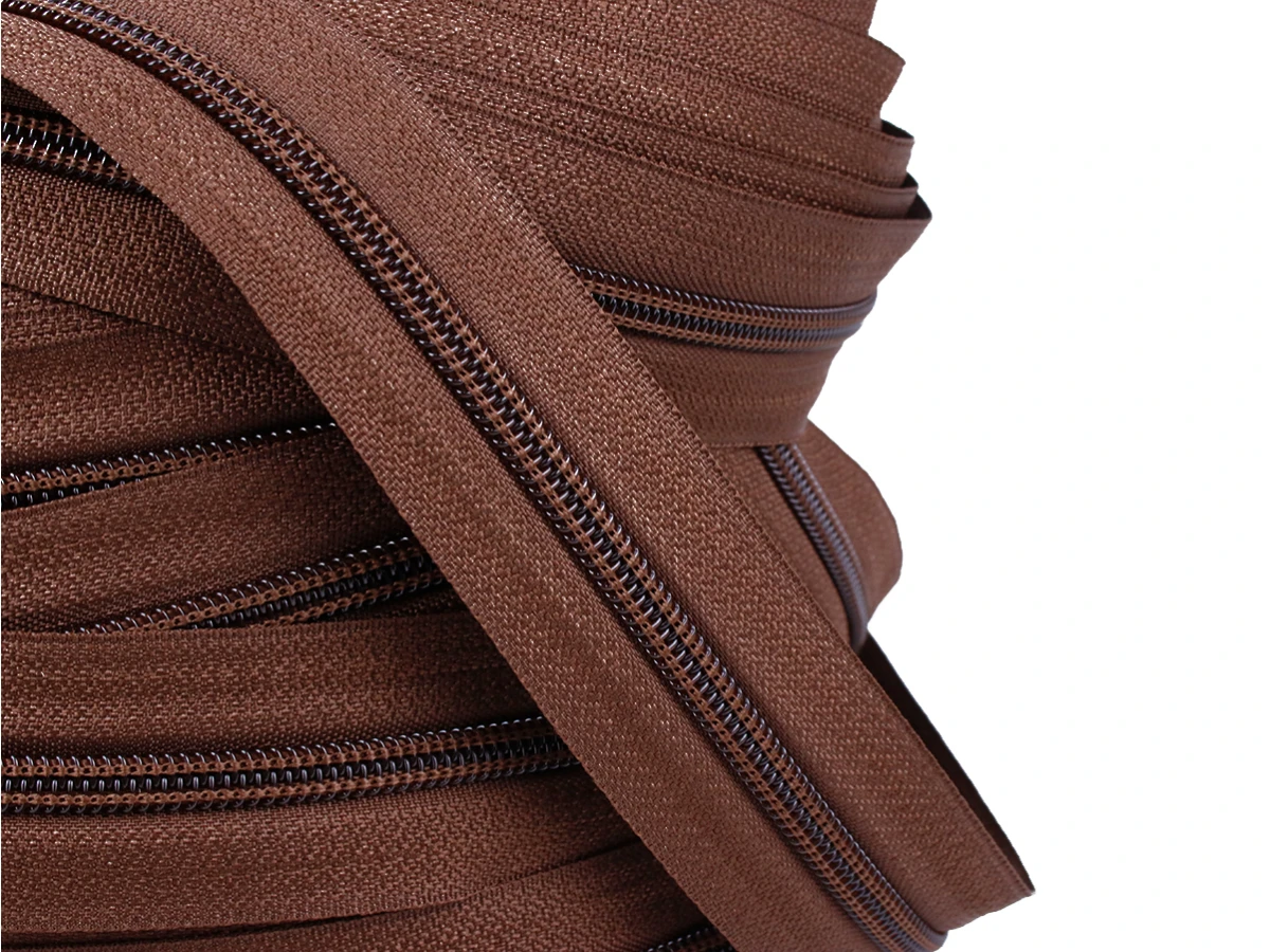 Блискавка рулонна №5 коричневий 