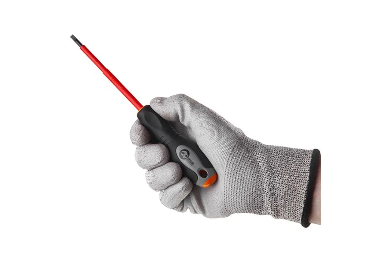 Викрутка шліцева ізольована 0.8*4 мм, 100 мм, 1000 В INTERTOOL VT-3205 