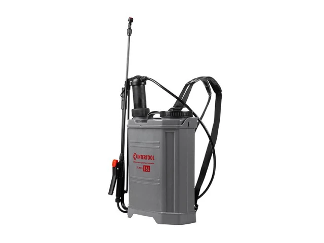 Опрыскиватель гидравлический ранцевый 16 л INTERTOOL FT-9016 