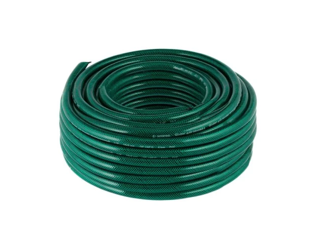 Шланг садовий 3 шаровий, зелений, 1/2", 30 м, армований, PVC INTERTOOL GE-4025 