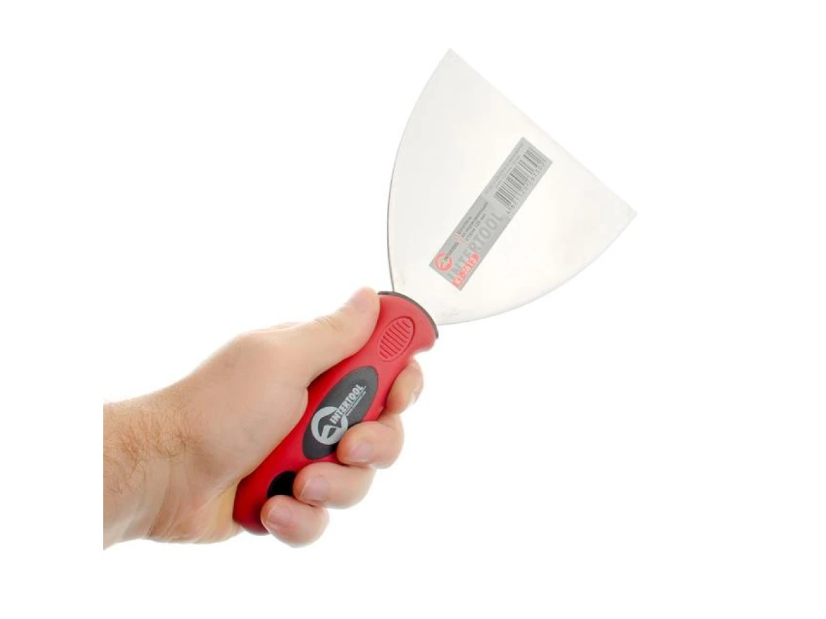 Шпатель из нержавеющей стали 125 мм Проф INTERTOOL KT-2613 