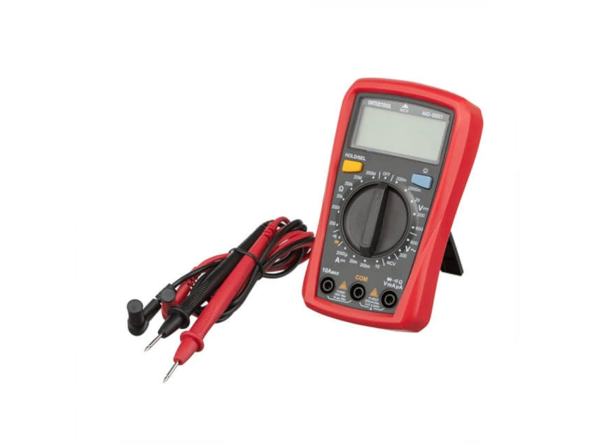 Мультиметр цифровой CAT II - 300 В / CAT I - 600 В INTERTOOL MD-0001 