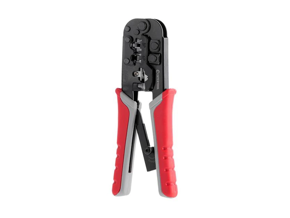 Кліщі для обтиску штекерів (RJ11 / RJ12 / RJ14) INTERTOOL HT-7052 