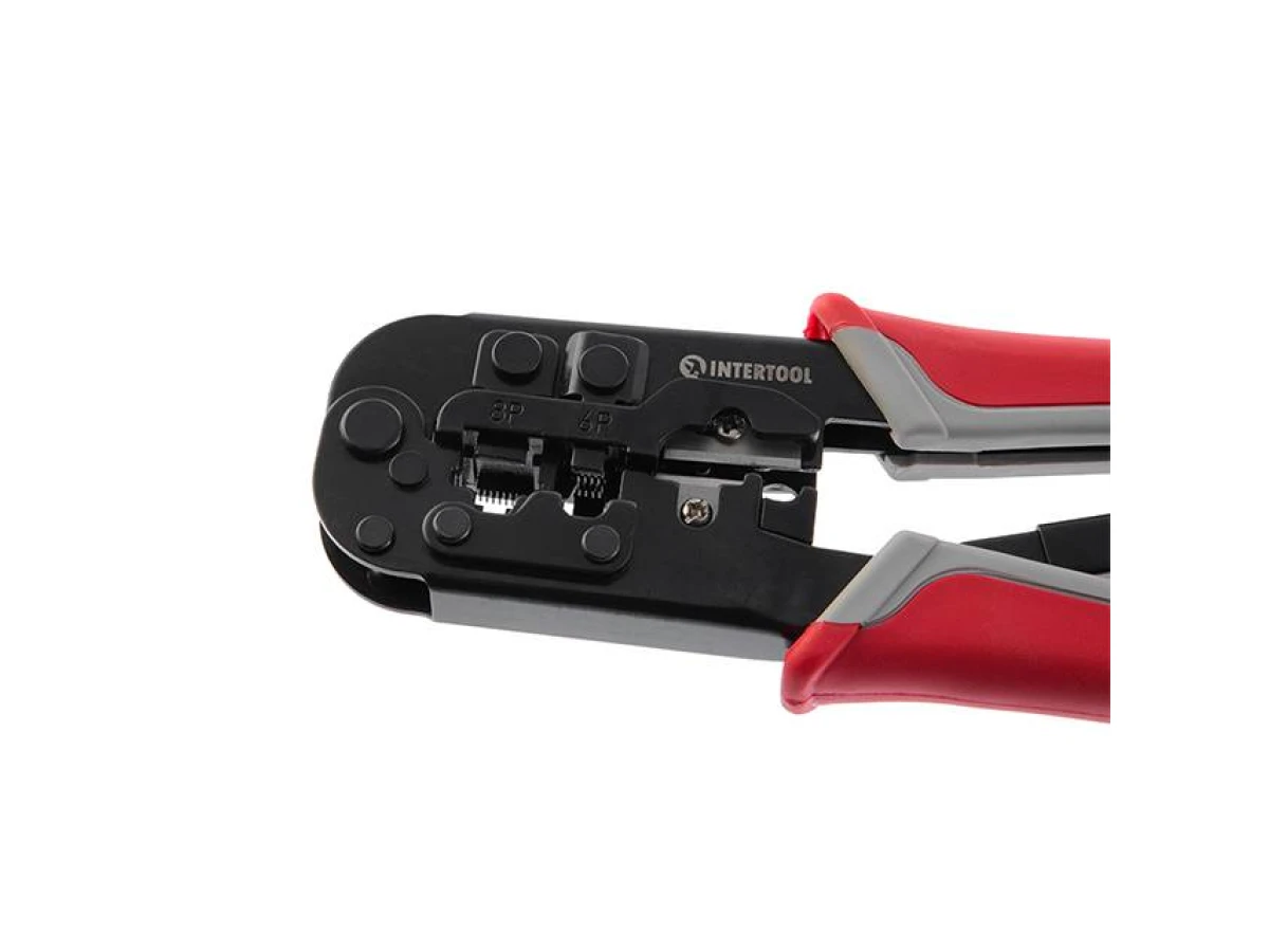 Кліщі для обтиску штекерів (RJ11 / RJ12 / RJ14) INTERTOOL HT-7052 