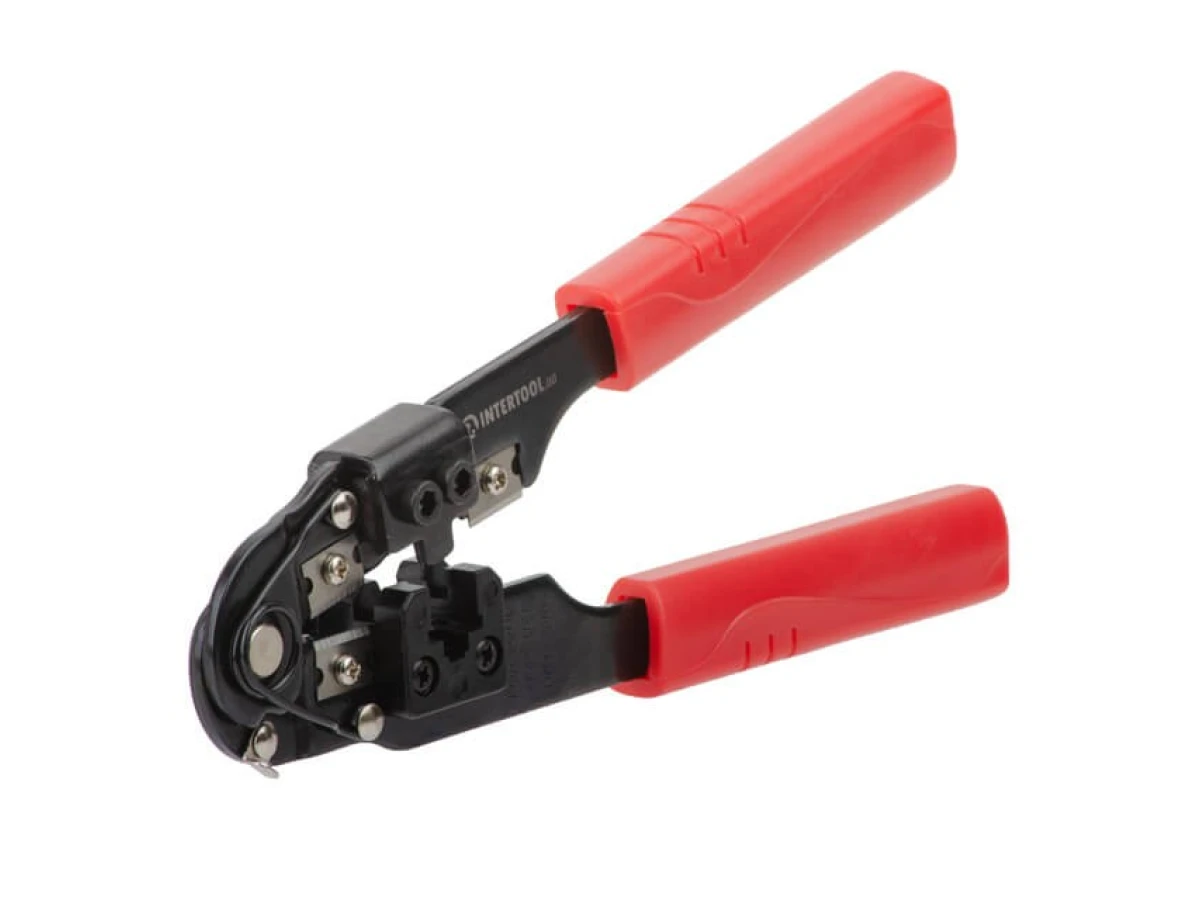 Кліщі для обтиску штекерів RJ-45 (8р8с) INTERTOOL HT-7054 
