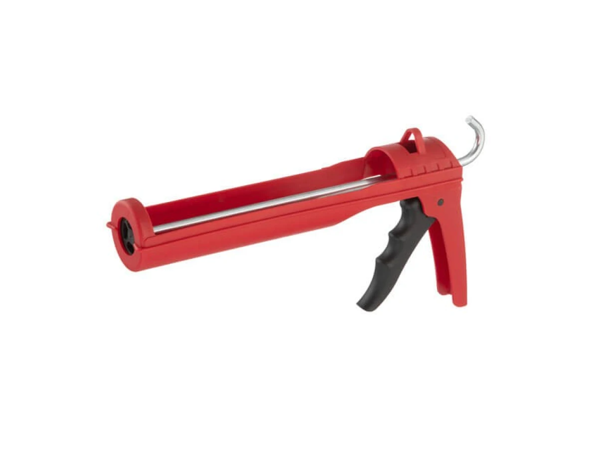 Пистолет для выдавливания силикона, усиленный пластик INTERTOOL HT-0027 