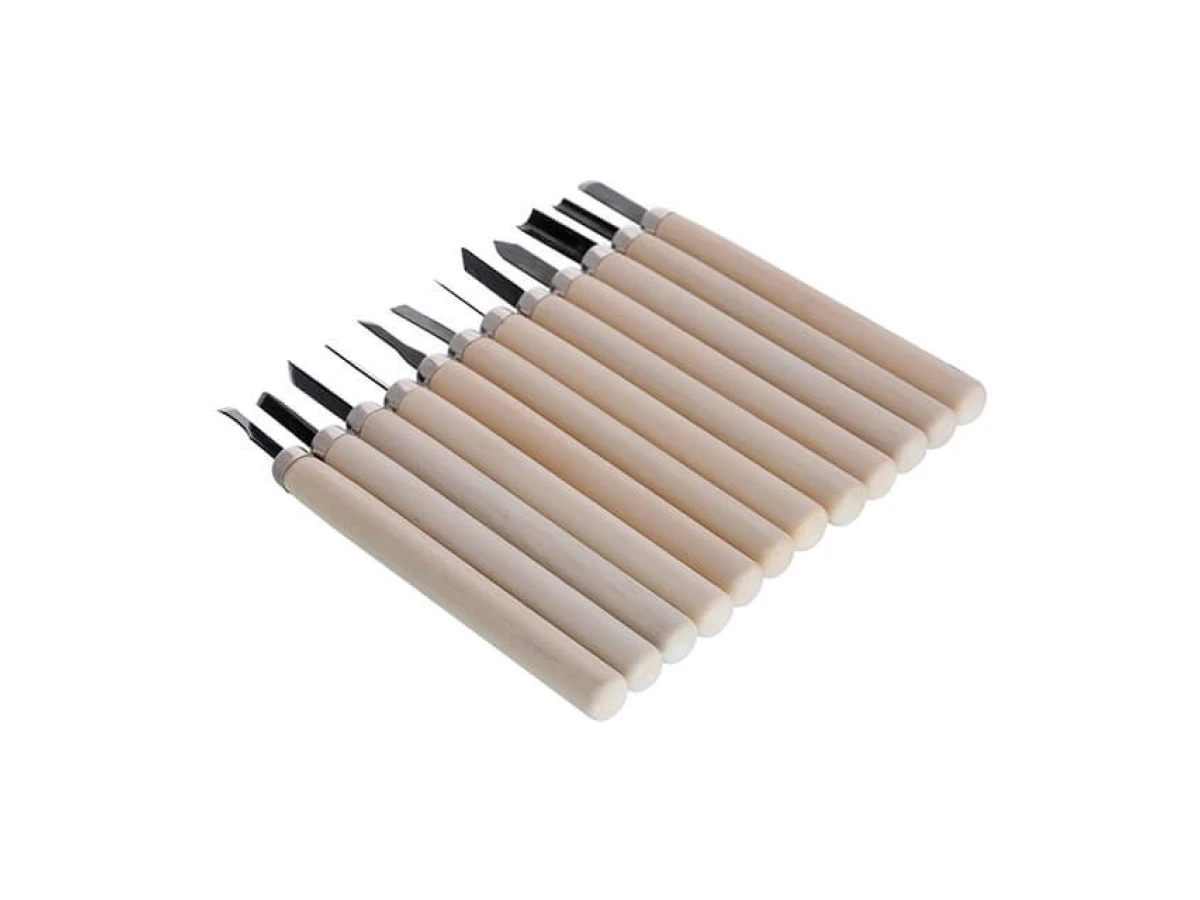 Набір різців по дереву 12шт INTERTOOL HT-3504 