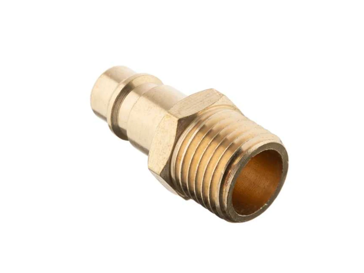 Перехідник із зовнішньою різьбою 1/2 на штирьову частину швидкороз'ємного з'єднання INTERTOOL PT-1823 