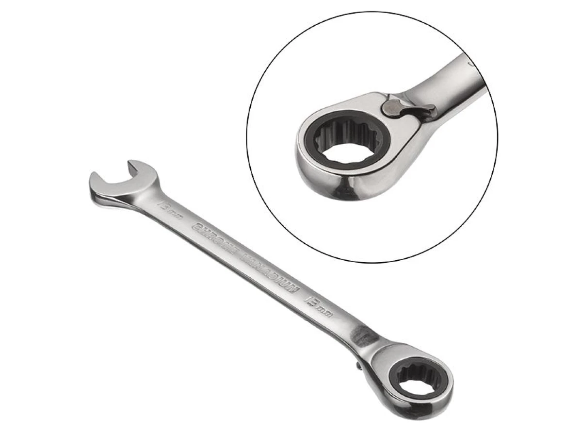 Ключ комбінований із тріскачкою 13 мм, CrV, PROF DIN3113 INTERTOOL XT-1313 