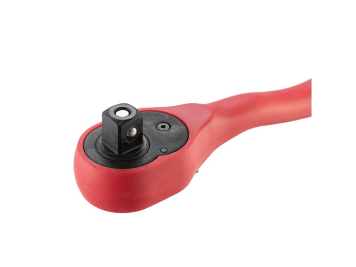 Рукоятка з храповим механізмом на 72 зубця 1/2" вигнута CrV (професійна) INTERTOOL HT-2109 