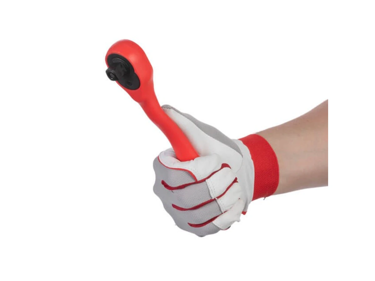 Рукоятка з храповим механізмом на 72 зубця 1/2" вигнута CrV (професійна) INTERTOOL HT-2109 