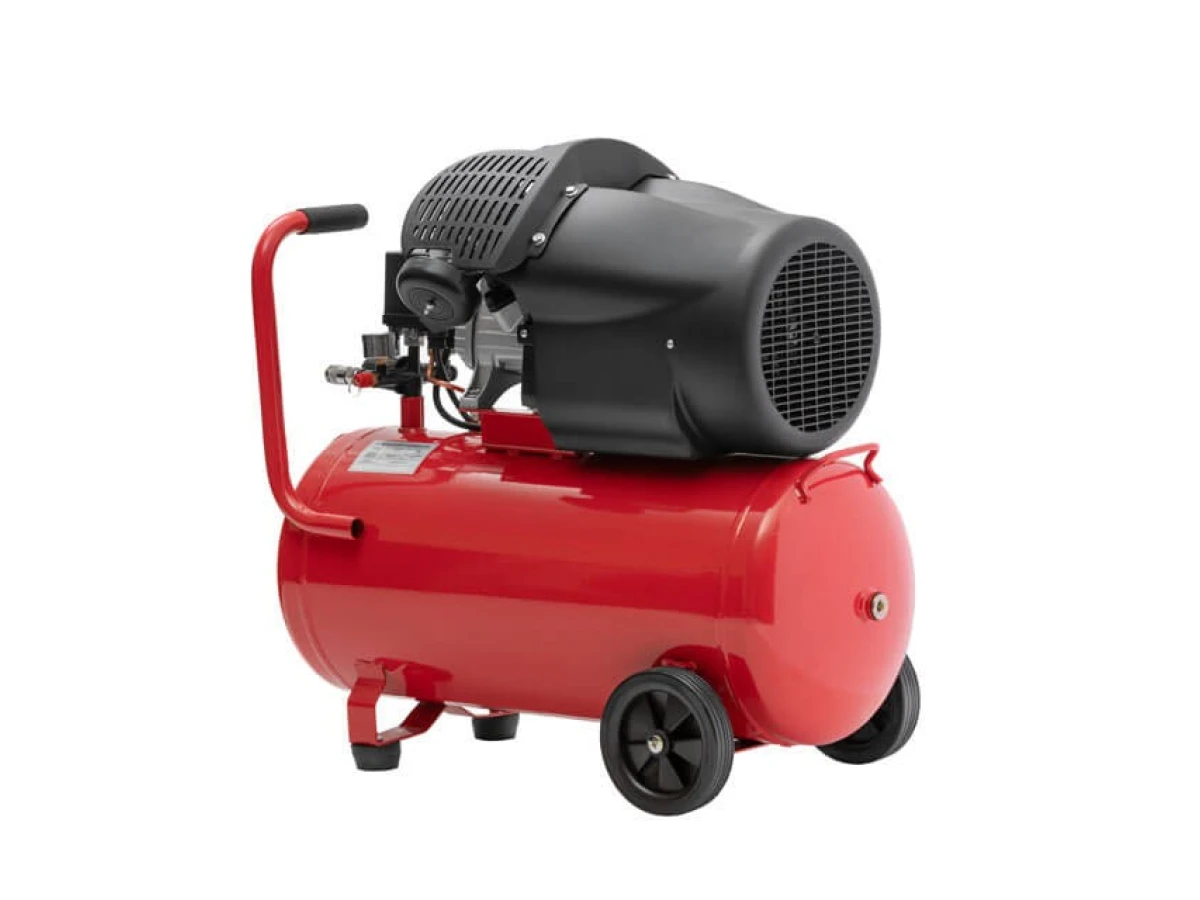 Компресор 50 л, 2230 Вт, 220 В, 10 aтм, 354 л/хв, 2 циліндри INTERTOOL PT-0004 