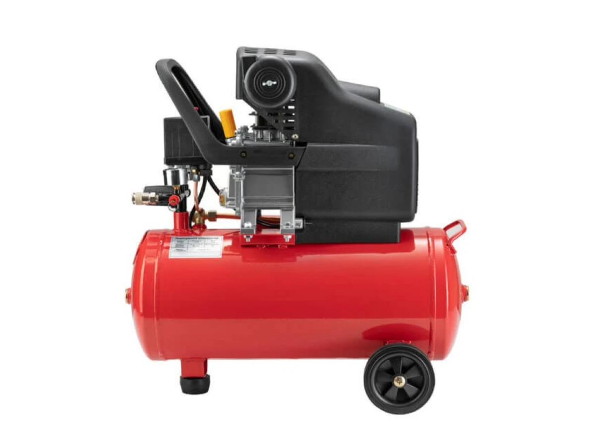 Компресор 24 л, 1.5 кВт, 220 В, 8 aтм, 206 л/хв. INTERTOOL PT-0009 