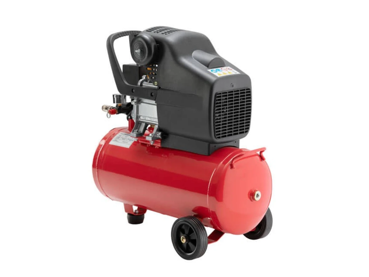 Компресор 24 л, 1.5 кВт, 220 В, 8 aтм, 206 л/хв. INTERTOOL PT-0009 