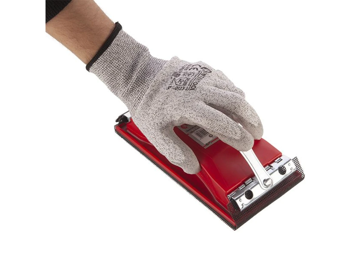 Брусок для шліфування 100x210 мм, металевий затискач для швидкої та надійної фіксації INTERTOOL HT-0002 