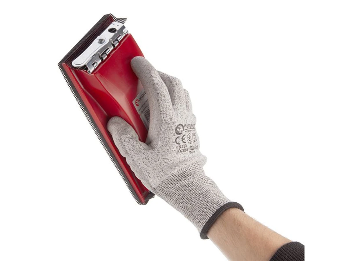 Брусок для шліфування 100x210 мм, металевий затискач для швидкої та надійної фіксації INTERTOOL HT-0002 