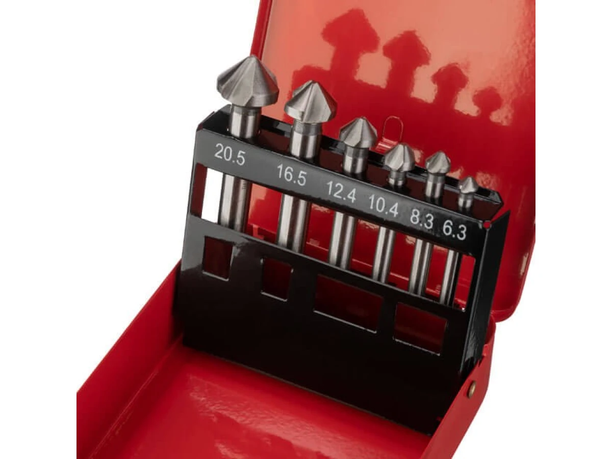 Набір зенкерів 6.3-20.5 мм 6 шт INTERTOOL SD-5006 