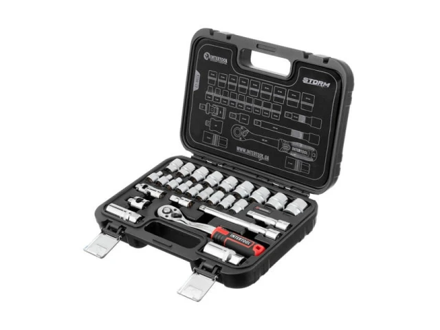 Набір інструментів 3/8", 26 од., Cr-V STORM INTERTOOL ET-8026 