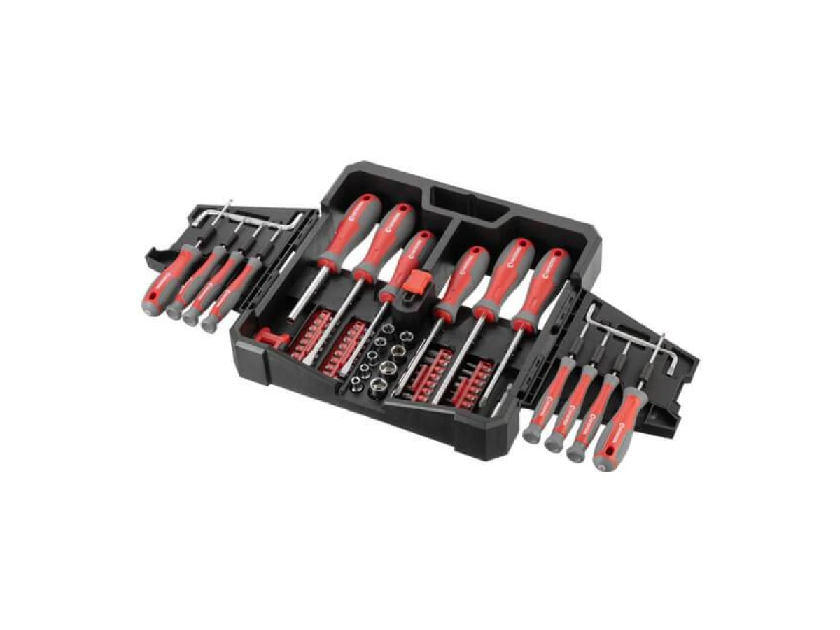 Набір викруток з комплектом насадок і головок 63 од. INTERTOOL VT-3363 