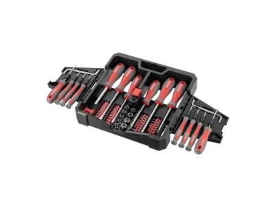 Набір викруток з комплектом насадок і головок 63 од. INTERTOOL VT-3363