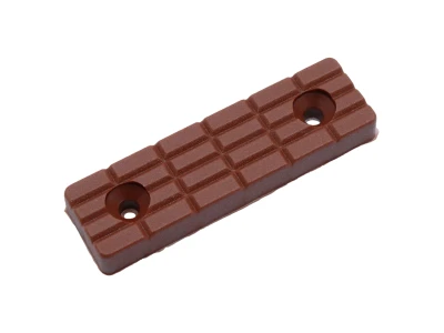 Меблева ніжка с тисненням Ф-481 (коричневий пластик)