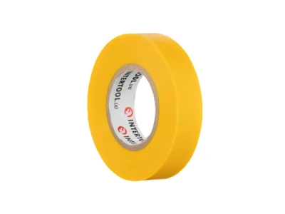 Стрічка ізоляційна 0.15мм*17мм*20м жовта INTERTOOL IT-0052